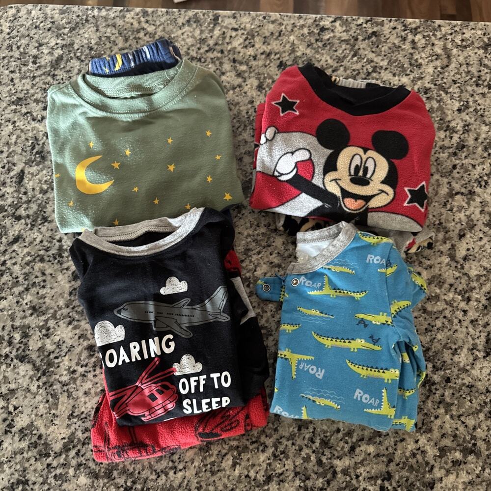 Lot of 4 Boys PJ Set Size 2T